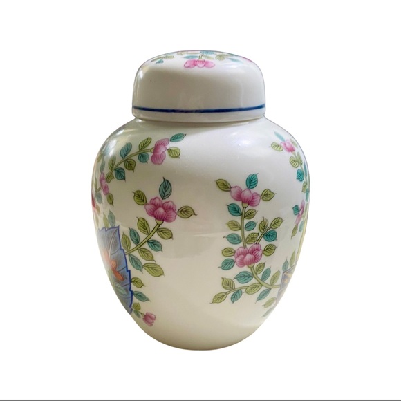 Seymour Mann Tobacco Leaf Porcelain Ginger Jar - Picture 3 of 12